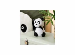 Nachtlampje Panda H13,5cm - kunststof - wit/zwart inclusief batterij