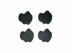 Salt & Pepper Onderzetter Charm 10x9,50cm - zwart - set van 4