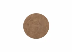Onderzetters voor glazen Truman Ø9,5cm - lederlook - walnoot - set van 4