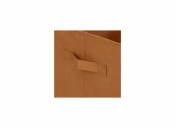 Opbergbox Luipaard 29x29x29cm - polyestervezel & papier - geel