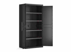 Keter Opbergkast Detroit 89cm - polypropyleen - zwart