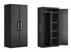 Keter Opbergkast Detroit 89cm - polypropyleen - zwart