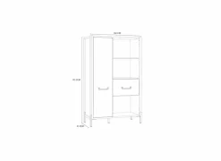 Opbergkast Oriental Tree 94,1cm - decor - bartex eik