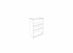 Opbergkast Pronto 1 90x112x40cm - melamine - wit