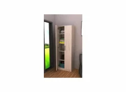 Opbergkast 60x40x180cm - decor - witte eik