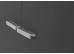 Gorbe Opbergkast 93x42,5x77,6cm - melamine - zwart & nebraska