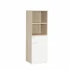 Gorbe Opbergkast 46,5x42,5x141,6cm - melamine - olm & wit