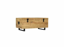 Opbergkoffer Josh 120x60x50cm - mango massief - naturel