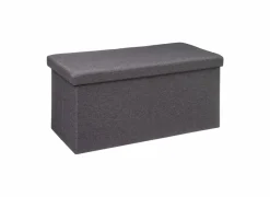 Opbergkoffer 76x37,5x37,5cm - decor - grijs