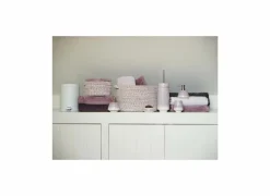 Aquanova Opbergmand Rena 24x18x16cm - polyester & katoen - paars