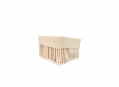 Opbergmand Solea set van 2 - geweven touw & katoen - beige