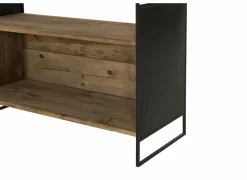 Opbergrek Opium  180,5x35x190cm - gerecycleerd den massief - naturel & zwart