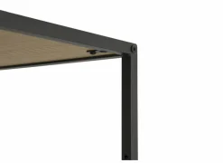 Opbergrek Tower 77x35x114cm - melamine & metaal - wild oak