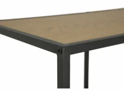 Opbergrek Tower 77x35x185cm - melamine & metaal - wild oak