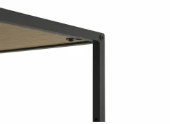 Opbergrek Tower 77x35x185cm - melamine & metaal - wild oak