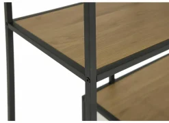 Opbergrek Tower 70x30x178cm - melamine & metaal - wild oak