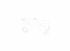 Opbouwspot 2 spots GU10