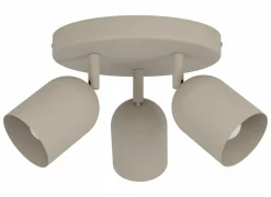 Opbouwspot Tilston met 3 spots 40W E14 zand