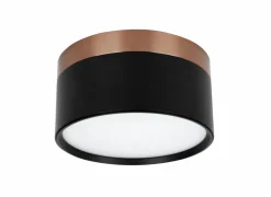 Opbouwspot 18W Ø13,6cm - aluminium - zwart & brons