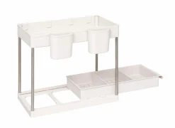 Organizer 2 niveaus 21,5x40,7x34cm - kunststof - beige