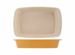 Ovenschaal Fontestic 34x21,5cm - stoneware - goud
