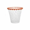 Papiermand Basket wit/oranje
