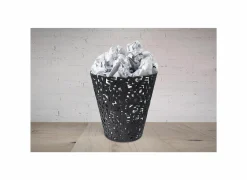 Papiermand Letters Ø28,5x30cm zwart