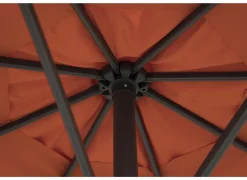 Parasol Nerissa Ø350cm rood met beschermhoes