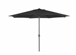 Parasol Nerissa Ø350cm zwart met beschermhoes