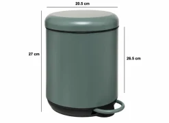 Pedaalemmer Duo 5L - metaal & kunststof - ficus