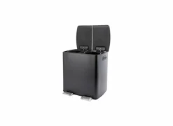 Pedaalemmer met opbergvak Stress 2x30L mat zwart