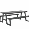 Picknicktafel Santorini173x200cm - aluminium - antraciet