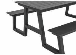 Picknicktafel Santorini173x200cm - aluminium - antraciet