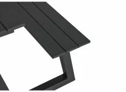 Picknicktafel Santorini173x200cm - aluminium - antraciet