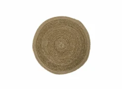 Placemat Khan Ø37cm - jute & zeegras - naturel