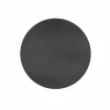 Tiseco Placemat Round Ø38cm - lederlook - zwart