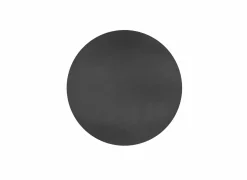 Tiseco Placemat Round Ø38cm - lederlook - zwart