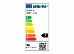 Brilliant Plafondlamp Briston 79,5x39,5cm - kunststof & metaal - zwart