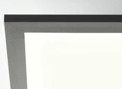 Brilliant Plafondlamp Briston 45x45x5cm - kunststof & metaal - zwart