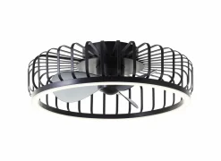 Brilliant Plafondlamp Capo met ventilator Ø48cm - kunststof & metaal - wit