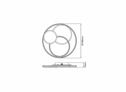 Brilliant Plafondlamp Runda Ø50cm