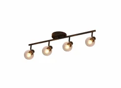 Plafondlamp 79x18cm helder glas