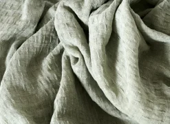 Plaid Biarritz 150x200cm - katoen - aqua