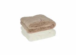 Plaid Duffie 130x180cm - imitatie konijnenvacht - wit