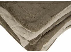 Plaid Kruisem 150x200cm - microvezel - dune & sable