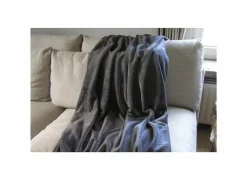 Plaid Kruisem 150x200cm - microvezel - grijs & pastel