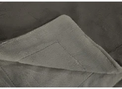 Plaid Kruisem 150x200cm - microvezel - grijs & pastel