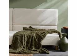 Plaid Matcha Jacquard 130x180cm - polyester - groen