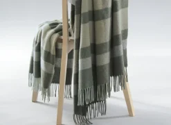 Plaid Moss Charming 150x200cm - wol & kasjmier - grijs