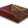 Plaid Pepper-Cashew 150x200cm - kasjmier & wol - rood & bruin
